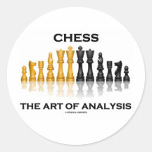 Chess The Art Of Analysis Sticker