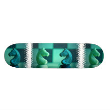 Chessboard Knights Skateboard