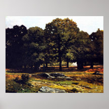 Chestnut Avenue in La Celle-Saint-Cloud by Sisley Poster
