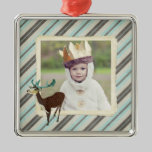 Chestnut Deer Stripes Photo Ornament ornaments
