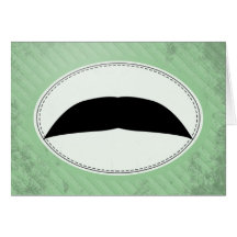 Chevron Moustache Cards