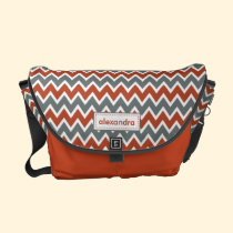 Chevron Pattern Rickshaw Messenger Bag (salmon) messenger bags