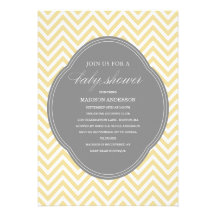 CHEVRON SHOWER | BABY SHOWER INVITATIONS