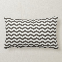 Chevron Stripe Black/White American MOJO Pillow