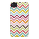 Chevron Zigzag Stripes iPhone 4 Case-Mate Case