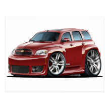Chevy HHR SS Maroon Truck Post Card