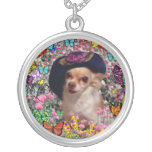 Chi Chi in Butterflies  - Chihuahua Puppy in Hat Custom Jewelry