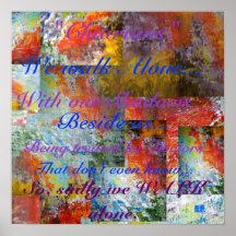 Chiarians WE Walk Alone. Print