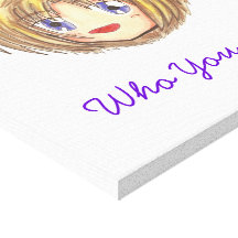 Chibi Ayame 'Be Faithful' Canvas Stretched Canvas Prints