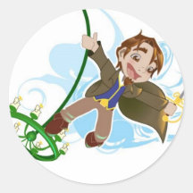 Chibi Eredo Round Sticker
