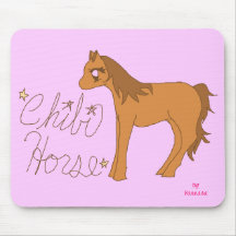 Chibi Horse Mouse Pads
