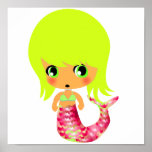 chibi magical mermaid 3 posters