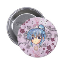 Chibi Ume w/collage bcakground Buttons