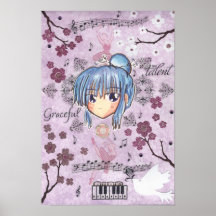 Chibi Ume w/collage Posters