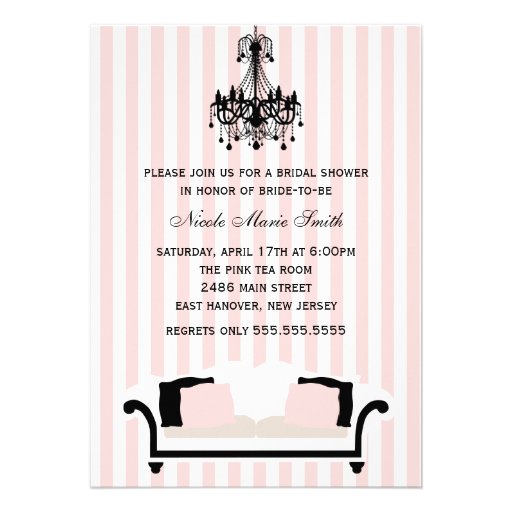 Chic Bridal Shower Announcement