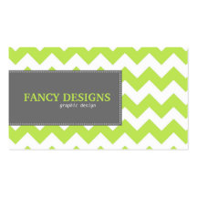 Chic Chevron Stripes Business Card