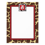 Chic Contemporary Animal Print Note Card 3 Personalized Announcement