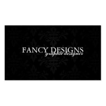 Chic Damask Business Card Template