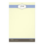 Chic Deco Periwinkle Customised Stationery