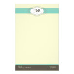 Chic Deco Teal Customised Stationery