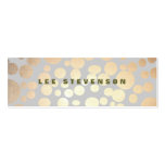 Chic Faux Gold Leaf Circle Pattern Business Card