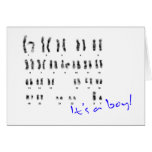 chic geek greeting card "It's a Boy!"