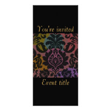 Chic invitation custom rack card