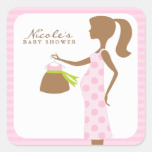 Chic Mum To Be Baby Shower Sticker