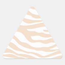 Chic Peach Zebra Print Pattern Stickers
