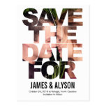 Chic Peek Save The Date Card Post Cards