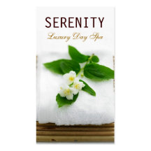 Chic Simple and Clean Spa Card Business Card Template