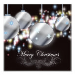 Chic Sparkling Christmas Dinner Party Invitation
