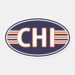 Chicago Blue and Orange Sticker