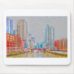 chicago downtown @ rivefront mouse pads