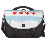 Chicago Flag Skyline Rickshaw Computer Bag