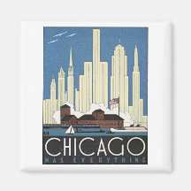 Chicago Has Everything Fridge Magnets