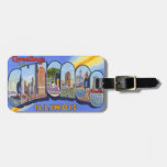 Chicago Illinois Vintage Luggage Tag