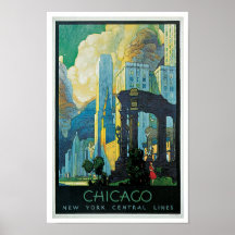 Chicago ~ New York Central Lines Posters