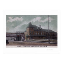 Chicago & Northwestern Railway Station Postcards