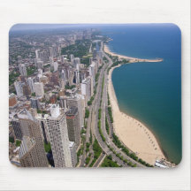 Chicago panoramic view mousepad