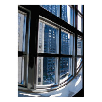 Chicago Through Window posters