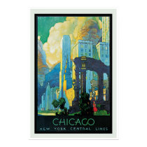 Chicago Vintage Poster posters