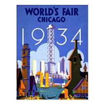 Chicago World's Fair Vintage Postcard
