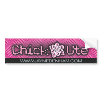 Chick Ute Bumper Sticker bumper stickers