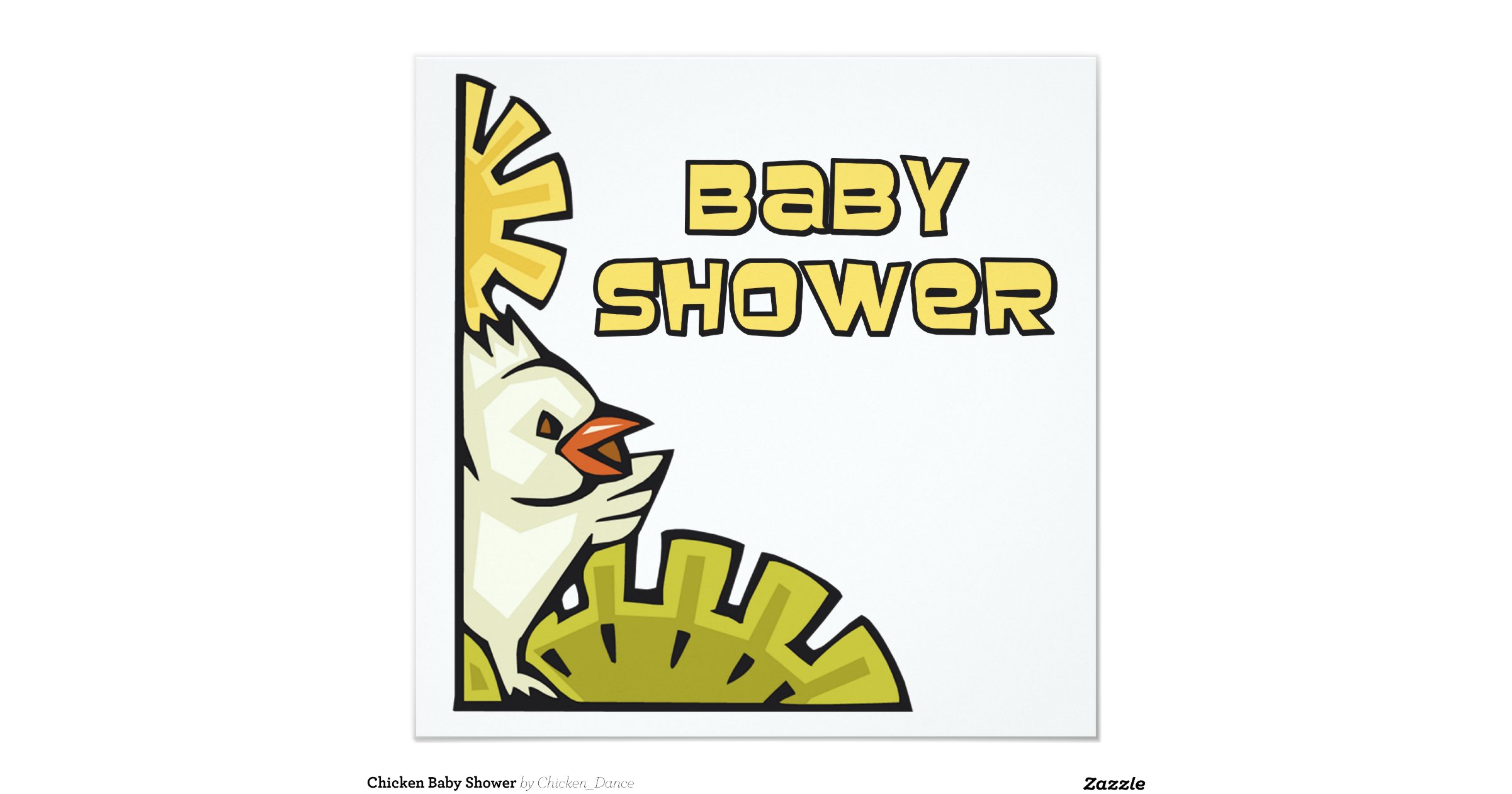 Chicken Baby Shower 13 Cm X 13 Cm Square Invitation Card Zazzle