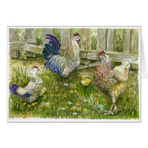 Chicken family cards