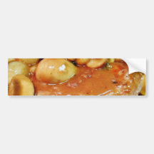 Chicken Mushrooms Sauces Bumper Sticker