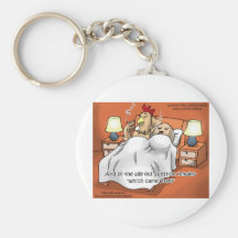 Chicken Or Egg Came 1st? Funny Gifts & Tees Keychains