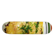 Chicken Piccata Dinner Cooking Food Skate Decks