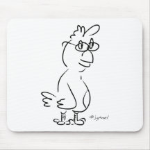 Chicken Specs Mouse Pad